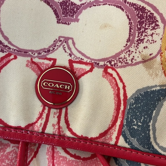 COACH POPPY BACKPACK BAG F 21962 - Picture 7 of 13